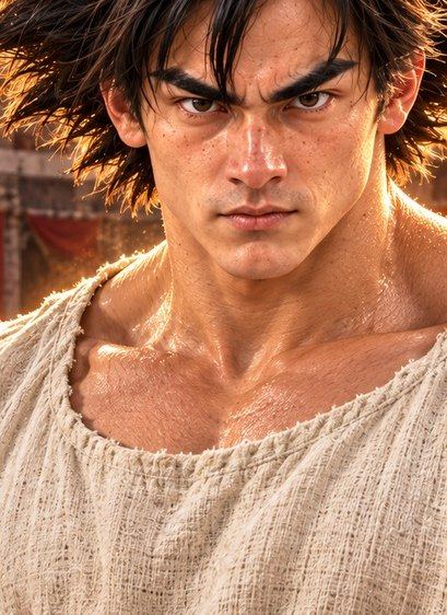 Zukko como gladiador en Roma